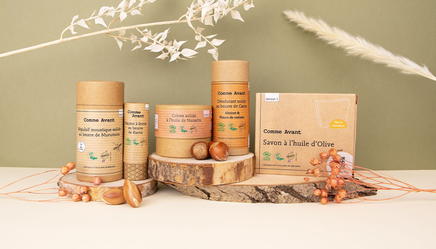 Bannière avec logo de la marque