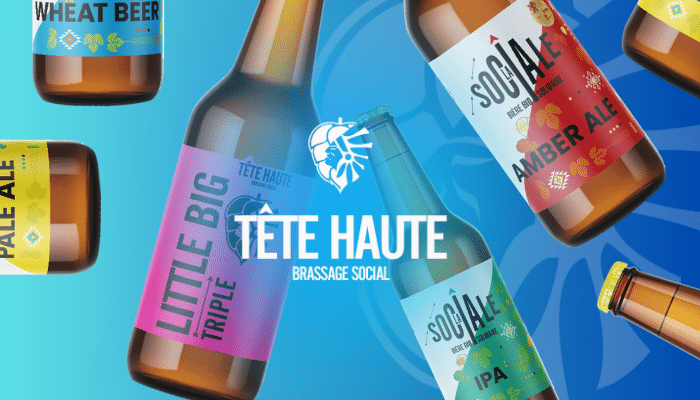 Bannière avec logo de la marque